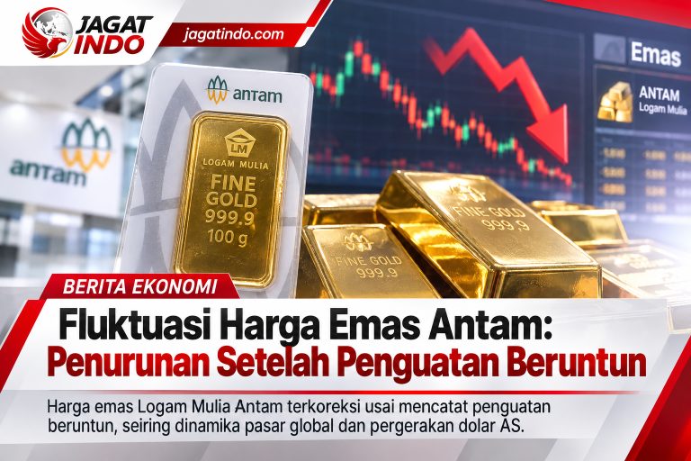 Fluktuasi Harga Emas Antam: Penurunan Setelah Penguatan Beruntun