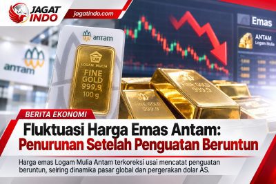 Fluktuasi Harga Emas Antam: Penurunan Setelah Penguatan Beruntun