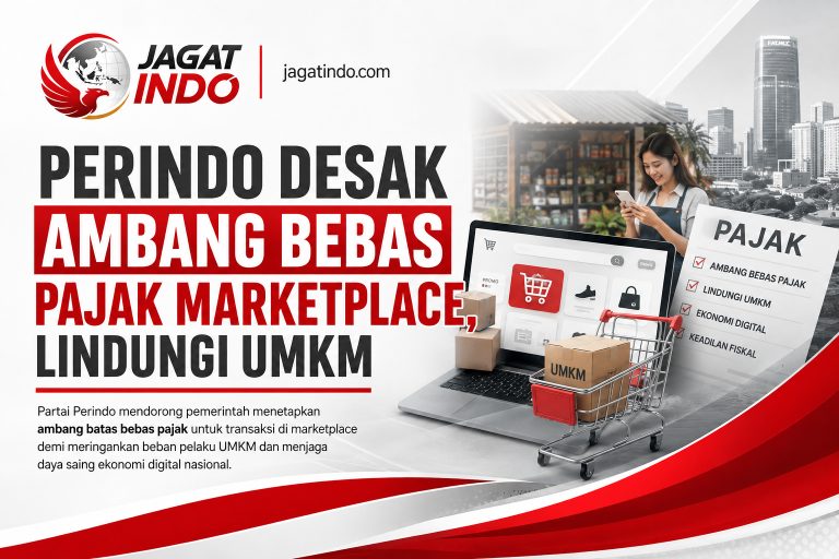 Perindo Desak Ambang Bebas Pajak Marketplace, Lindungi UMKM