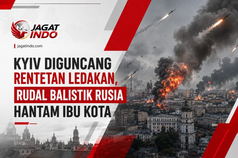 Kyiv Diguncang Rentetan Ledakan, Rudal Balistik Rusia Hantam Ibu Kota
