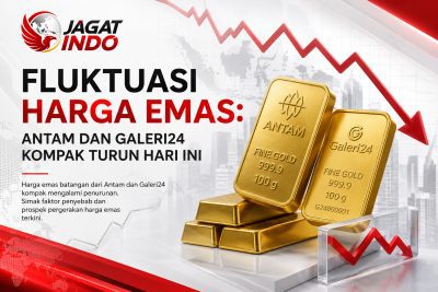 Fluktuasi Harga Emas: Antam dan Galeri24 Kompak Turun Hari Ini