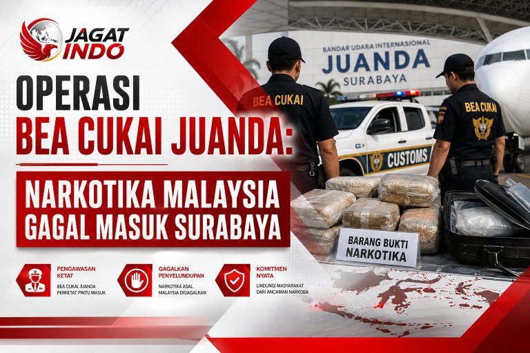 Operasi Bea Cukai Juanda: Narkotika Malaysia Gagal Masuk Surabaya