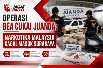 Operasi Bea Cukai Juanda: Narkotika Malaysia Gagal Masuk Surabaya