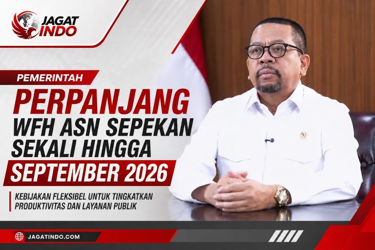 Pemerintah Perpanjang WFH ASN Sepekan Sekali Hingga September 2026