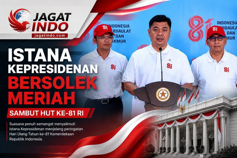 Istana Kepresidenan Bersolek Meriah Sambut HUT ke-81 RI