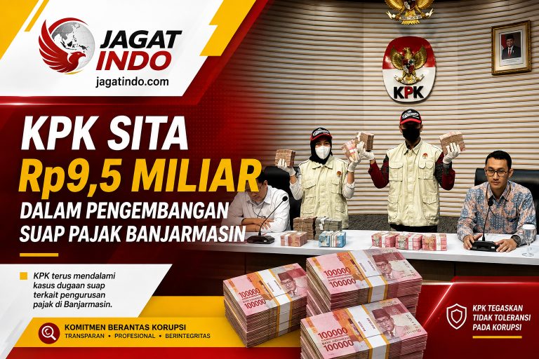 KPK Sita Rp9,5 Miliar dalam Pengembangan Suap Pajak Banjarmasin