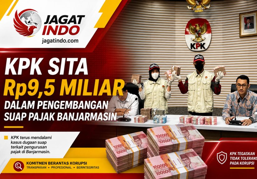 KPK Sita Rp9,5 Miliar dalam Pengembangan Suap Pajak Banjarmasin