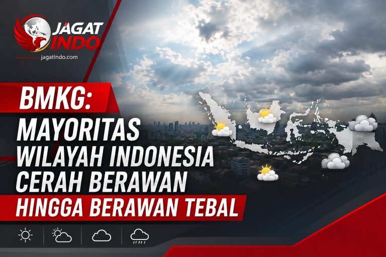 BMKG: Mayoritas Wilayah Indonesia Cerah Berawan Hingga Berawan Tebal