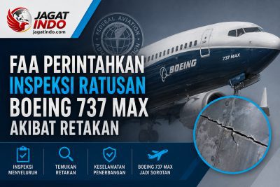 FAA Perintahkan Inspeksi Ratusan Boeing 737 Max Akibat Retakan