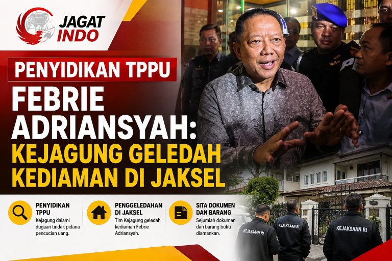 Penyidikan TPPU Febrie Adriansyah: Kejagung Geledah Kediaman di Jaksel