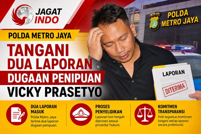 Polda Metro Jaya Tangani Dua Laporan Dugaan Penipuan Vicky Prasetyo