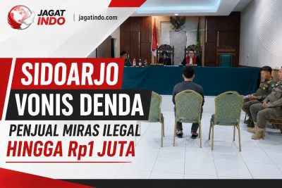 Sidoarjo Vonis Denda Penjual Miras Ilegal Hingga Rp1 Juta
