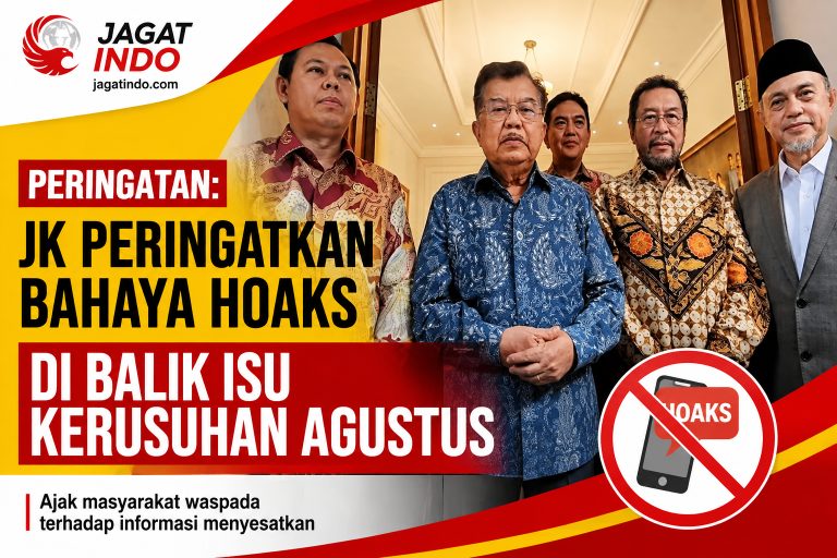 JK Peringatkan Bahaya Hoaks di Balik Isu Kerusuhan Agustus