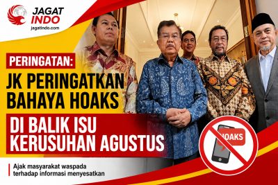 JK Peringatkan Bahaya Hoaks di Balik Isu Kerusuhan Agustus