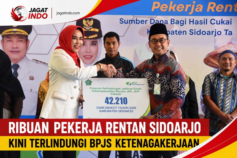 Ribuan Pekerja Rentan Sidoarjo Kini Terlindungi BPJS Ketenagakerjaan