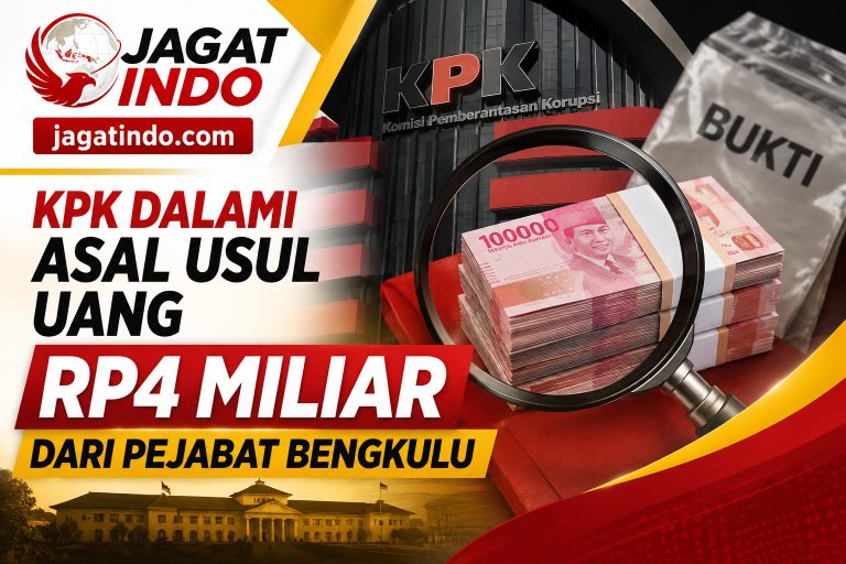 KPK Dalami Asal Usul Uang Rp4 Miliar dari Pejabat Bengkulu