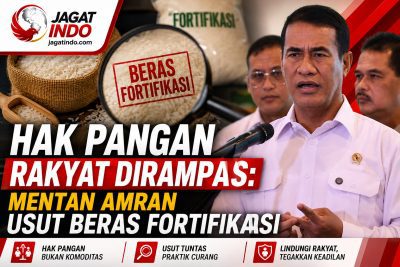 Hak Pangan Rakyat Dirampas: Mentan Amran Usut Beras Fortifikasi