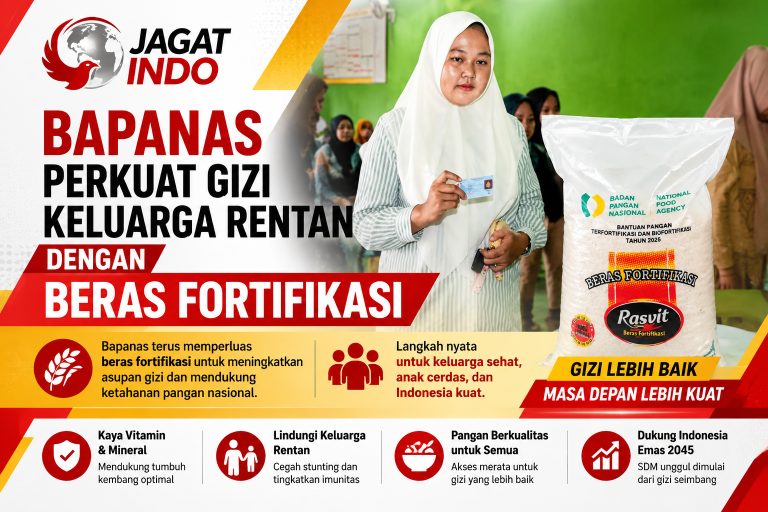 Bapanas Perkuat Gizi Keluarga Rentan dengan Beras Fortifikasi