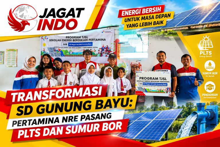 Transformasi SD Gunung Bayu: Pertamina NRE Pasang PLTS dan Sumur Bor