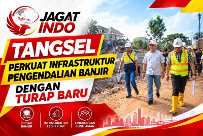 Tangsel Perkuat Infrastruktur Pengendalian Banjir dengan Turap Baru